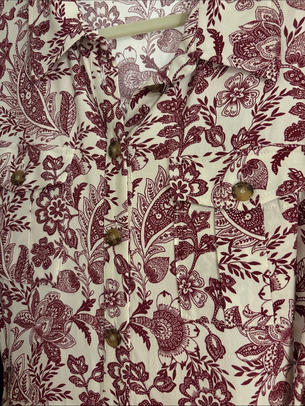 Sezane Letizia Dress in Burgundy Floral - Picture 8 of 10